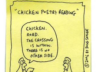 chicken poetry reading funny poems